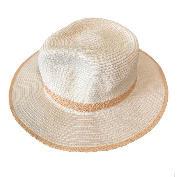 Tommy Bahama Lalago Straw Safari Hat Ivory Tan One Size UPF 50+ Beach Resort NEW
